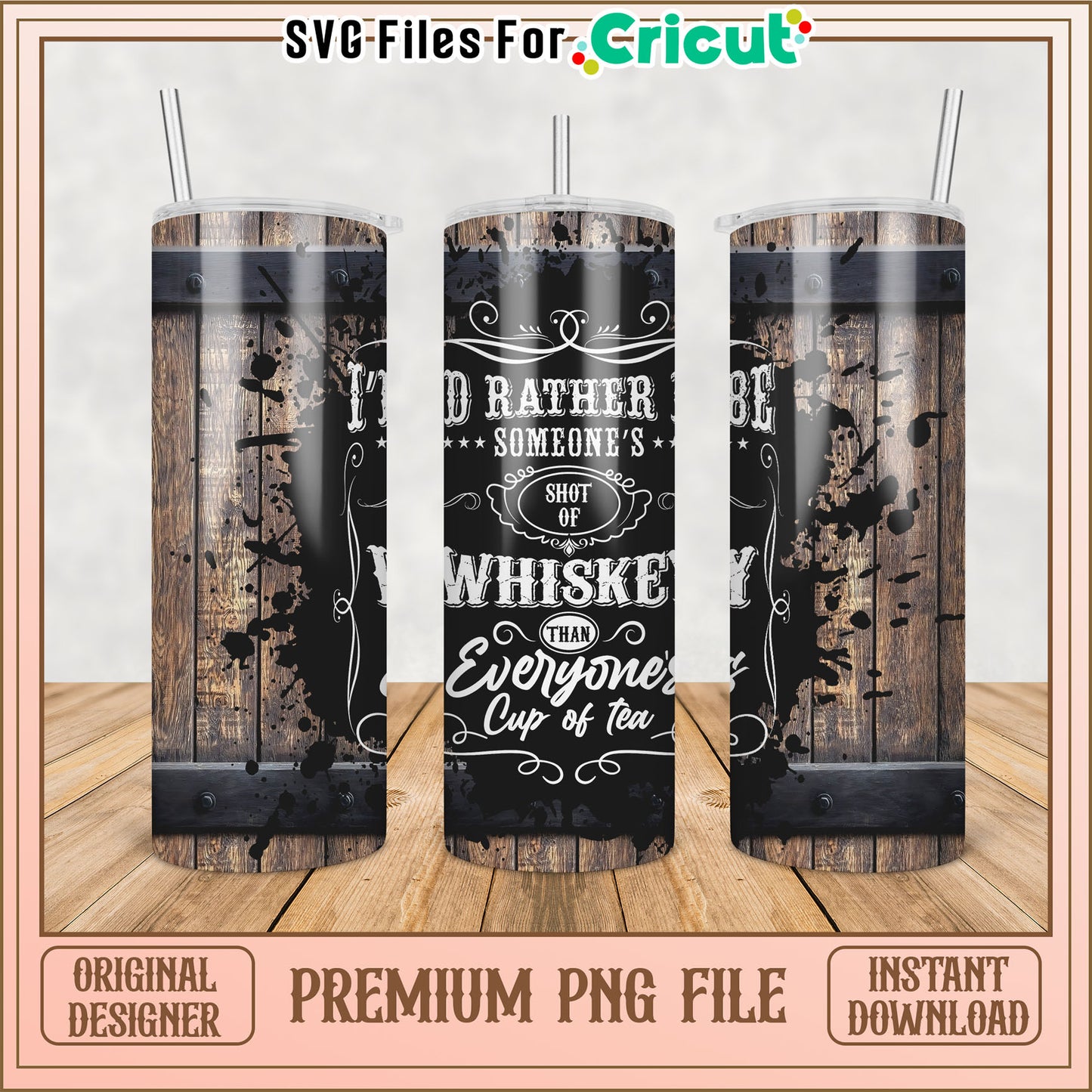 Whiskey Tumbler PNG Design