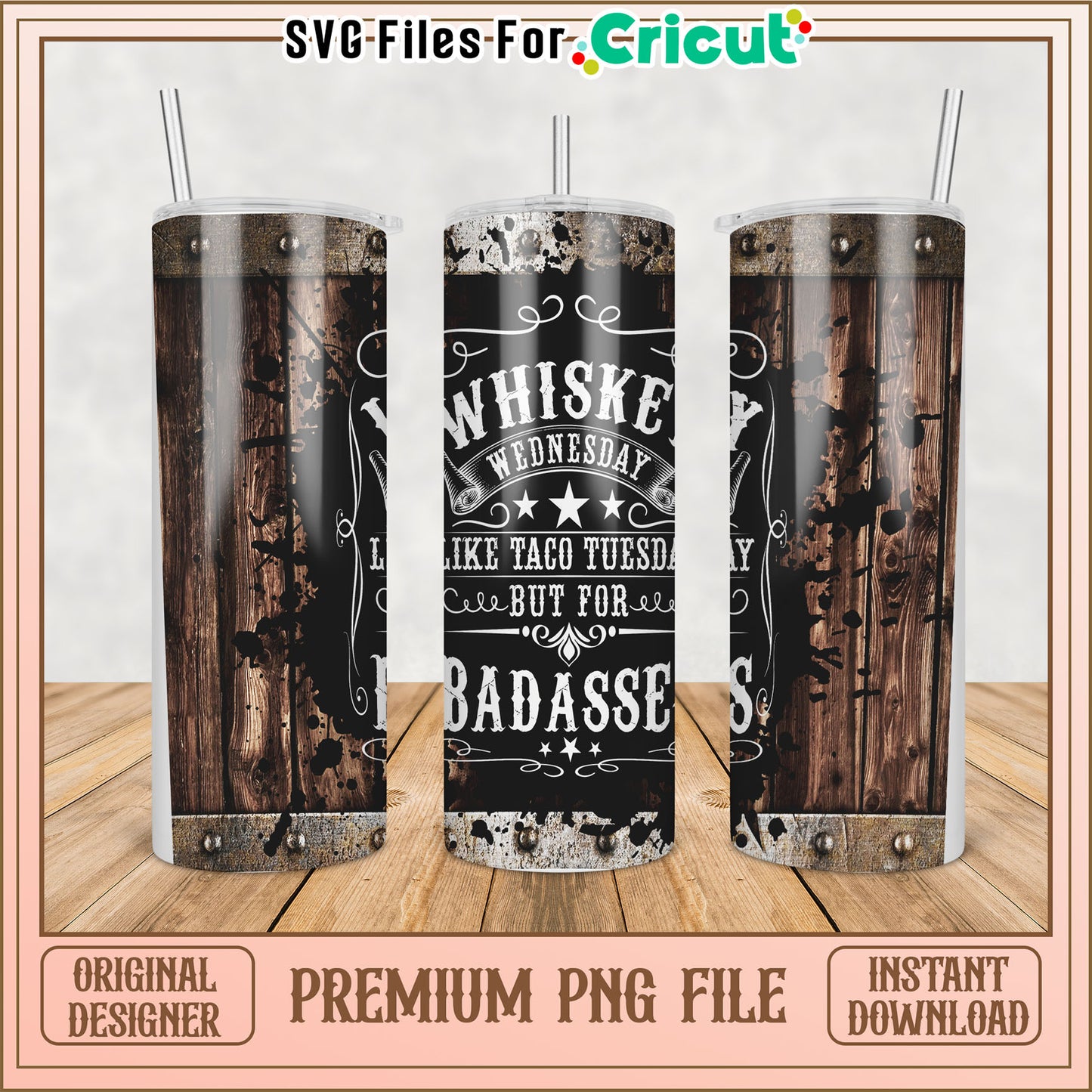 Whiskey Wednesday PNG Sublimation Design