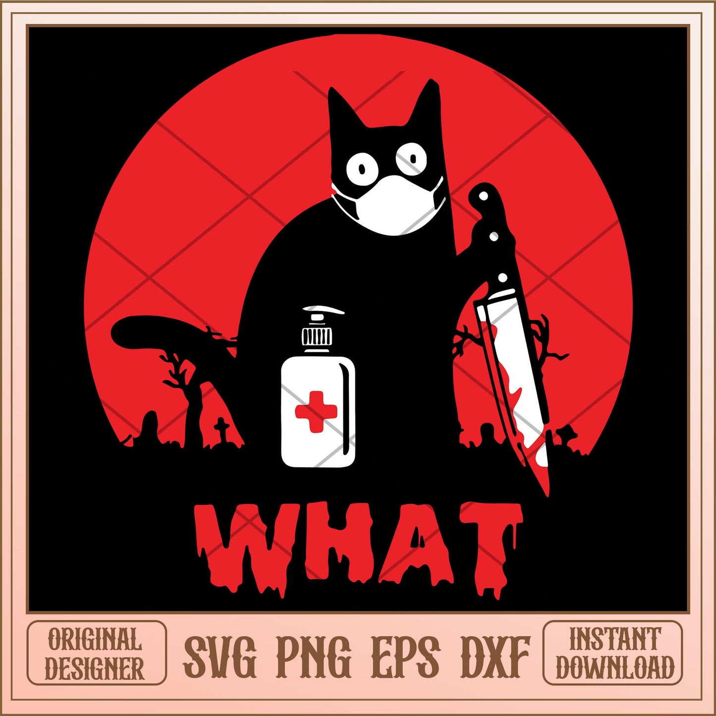 White cat Veterinary Clinic halloween svg, halloween Svg, digital download