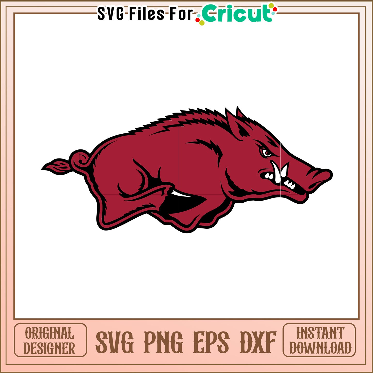 Wild Boar SVG Design for Cricut Projects, Ideal for Crafting Enthusiasts