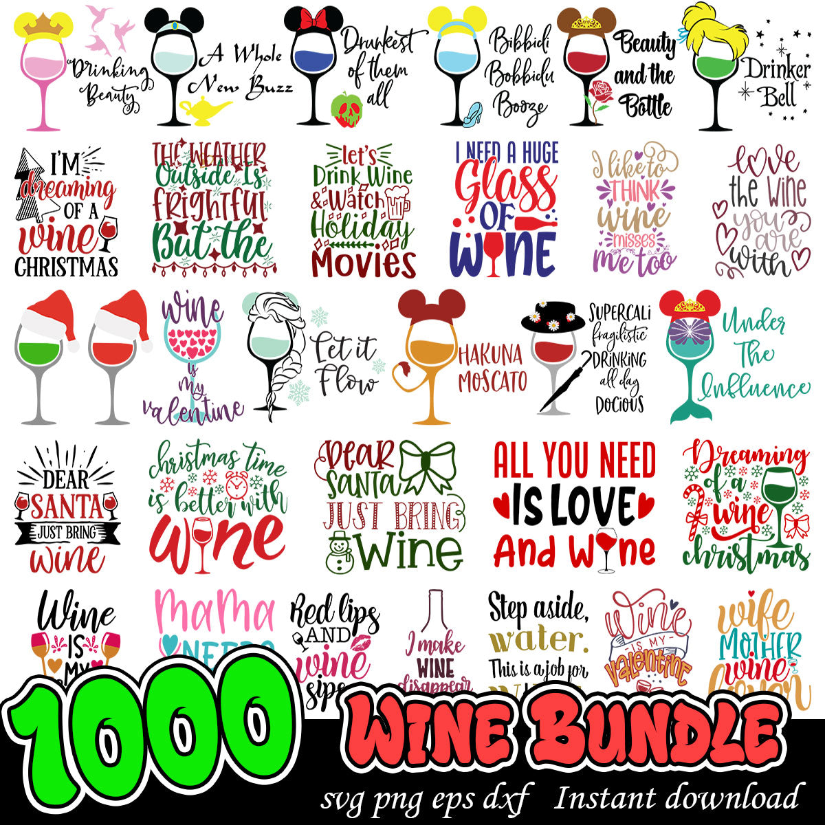 Wine bundle svg, Wine quotes and art svg bundle