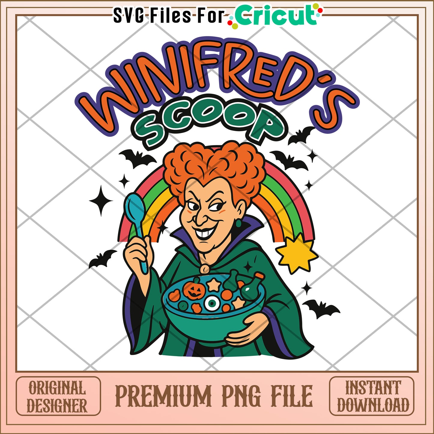 Winidred's scoop png, halloween png, halloween season png