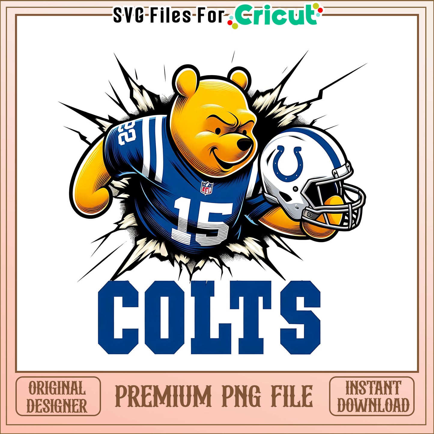 Winnie The Pooh Colts png, Indianapolis Colts png, NFL png