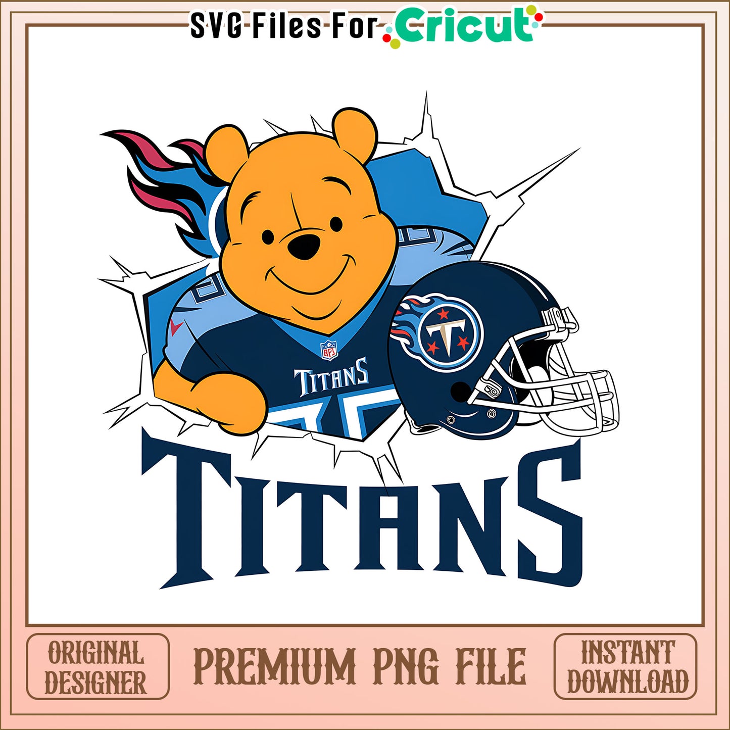 Winnie The Pooh Titans png, Tennessee Titans png, NFL png