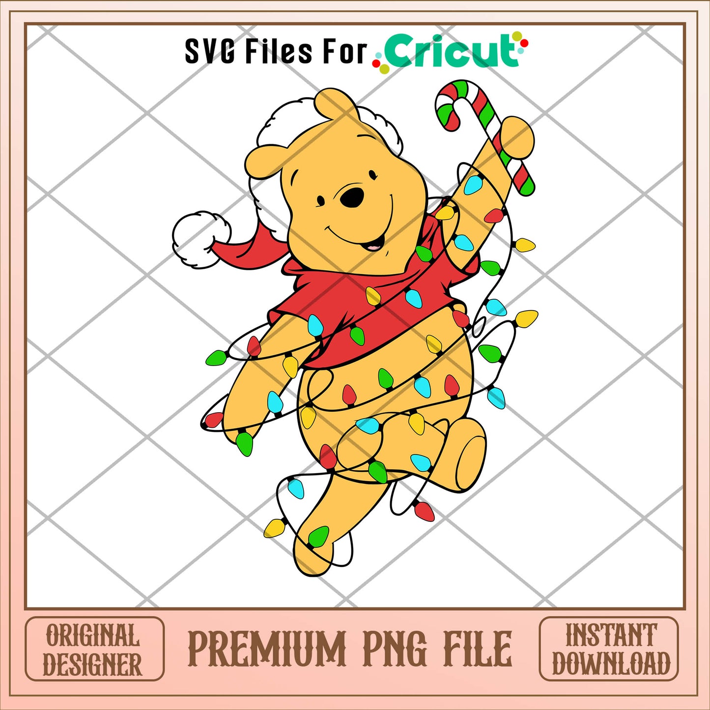 Winnie the pooh christmas svg, winnie the pooh svg, chrismas svg