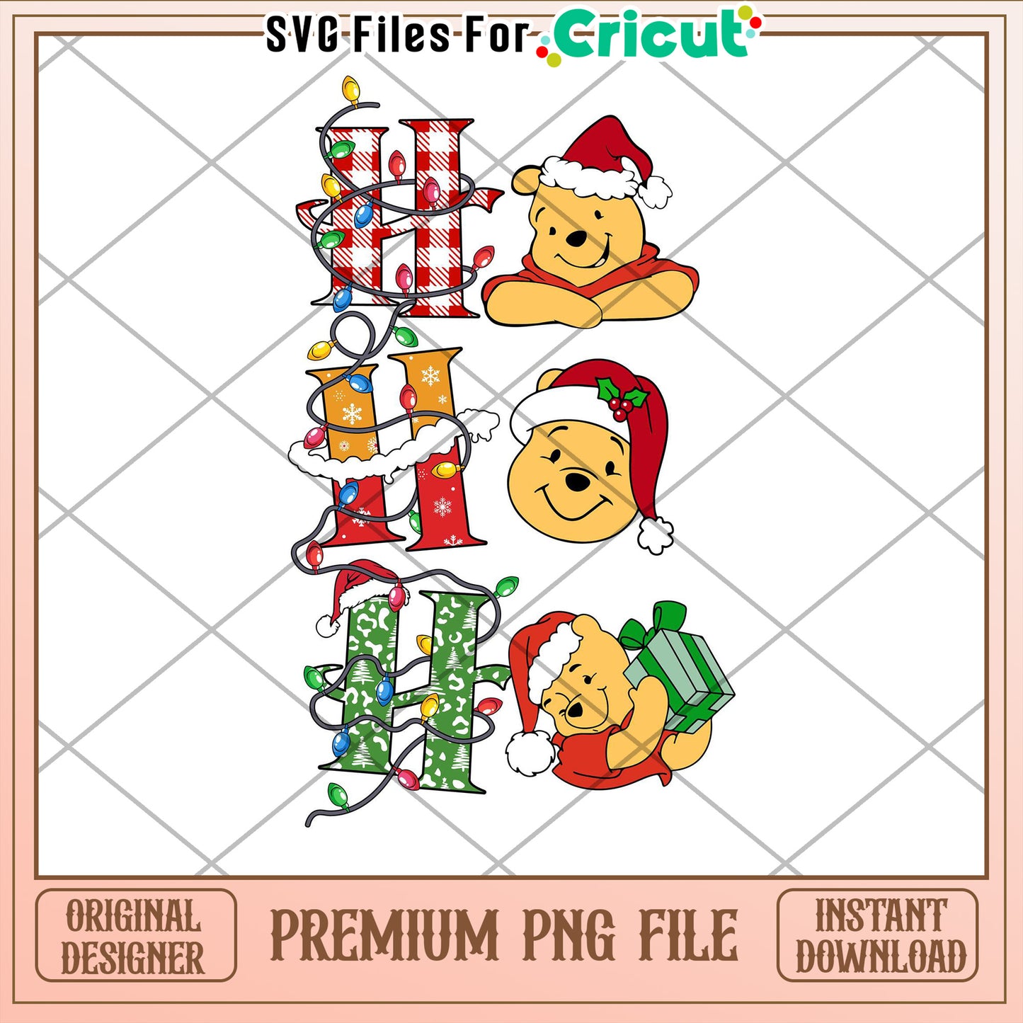 Winnie the Pooh Christmas PNG