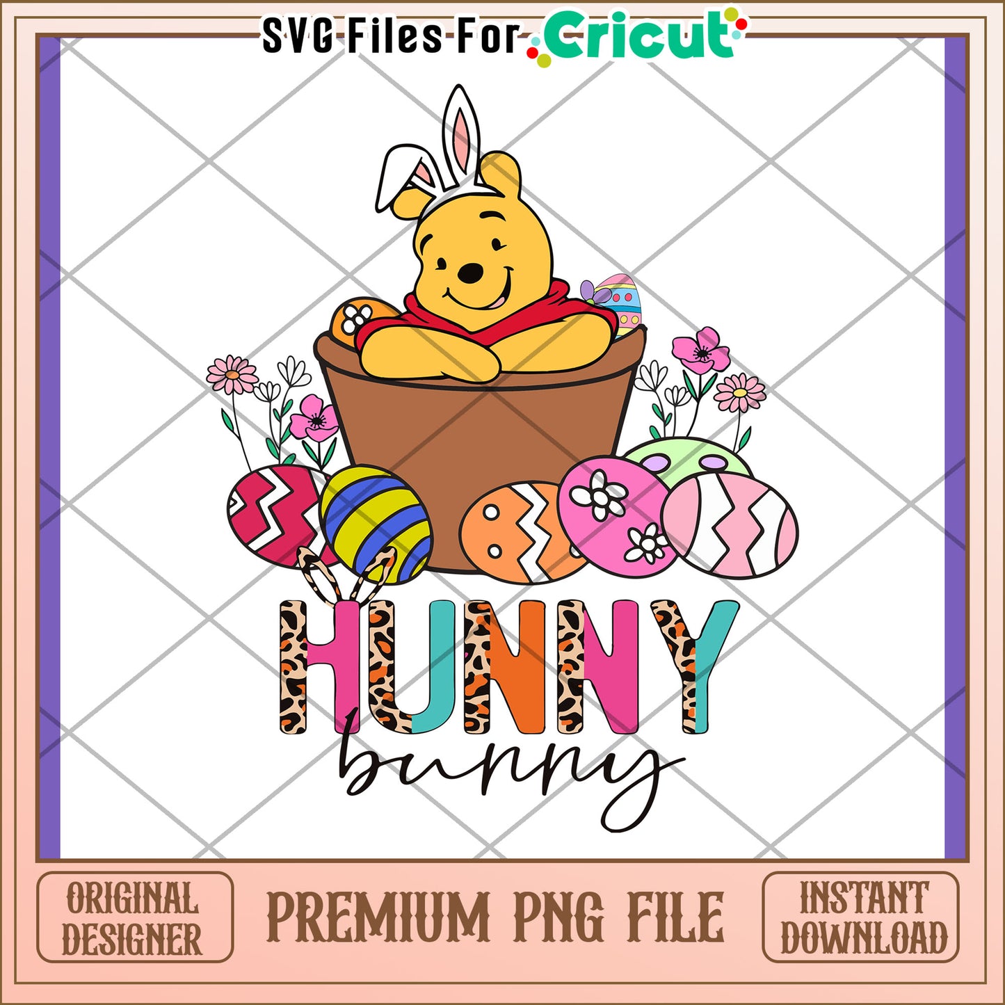 Winnie the Pooh Easter Bunny PNG