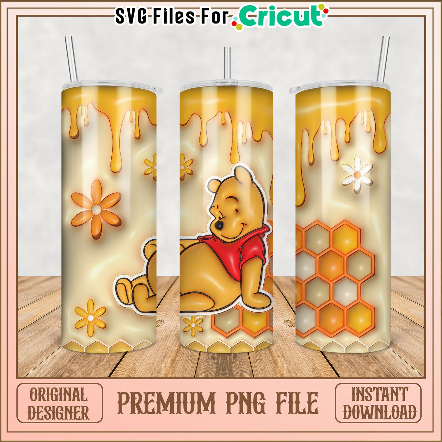 Winnie the Pooh Honey PNG Sublimation