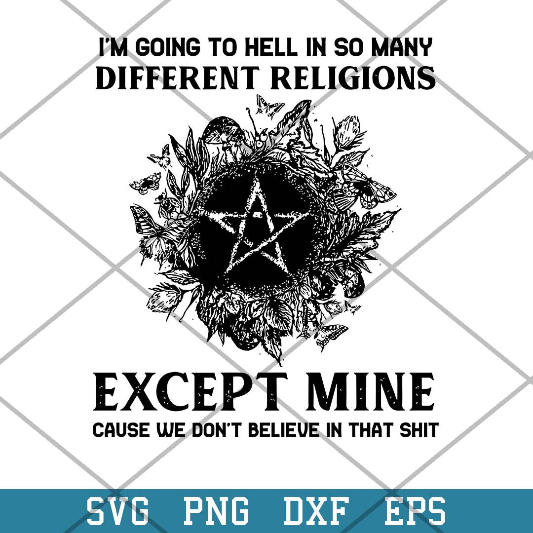 Witch I_m Going To Hell Svg, Halloween Svg-Svgfilesforcricut