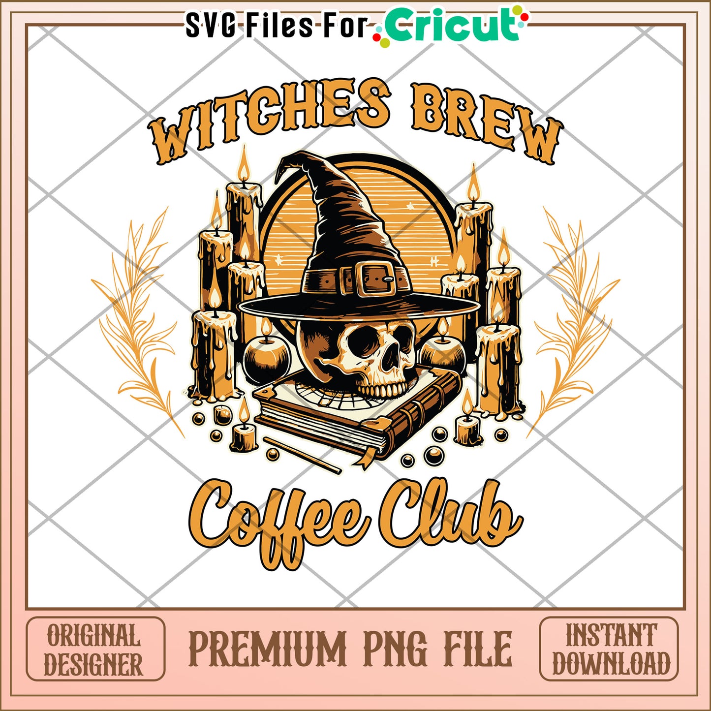 Witches brew coffee club png, halloween decorations png, halloween cartoon png