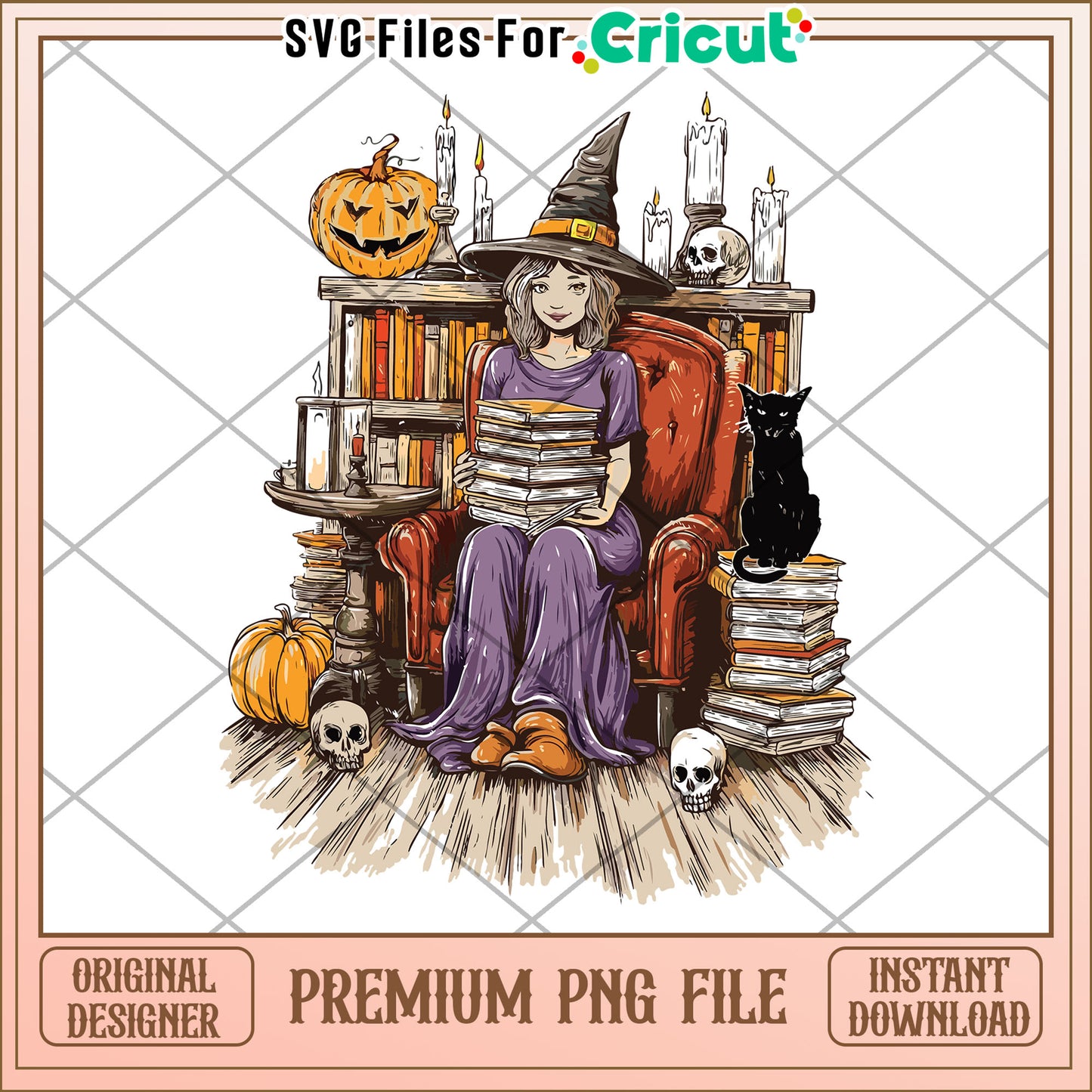 Witch reading books png, halloween costumes png, spooky halloween png