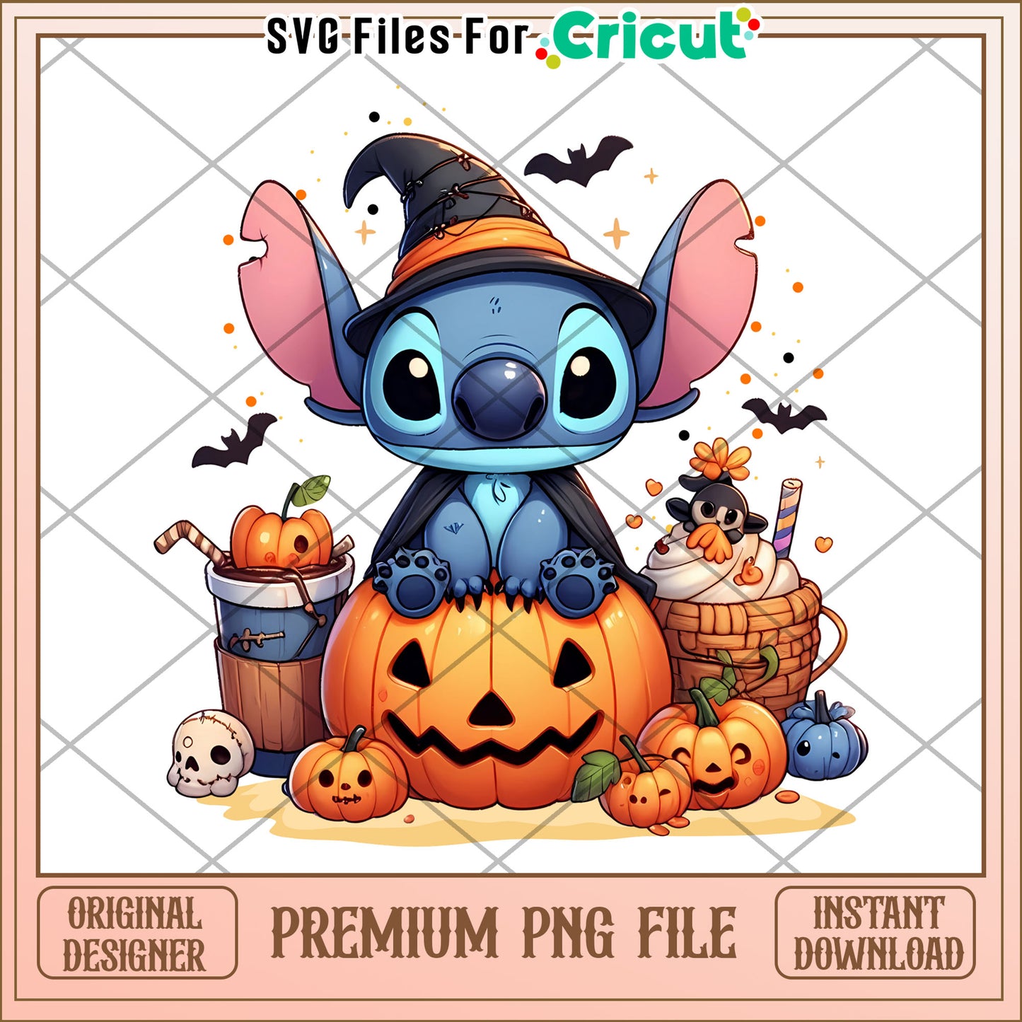 Witch stitch png, halloween cookies png, lilo and stitch png
