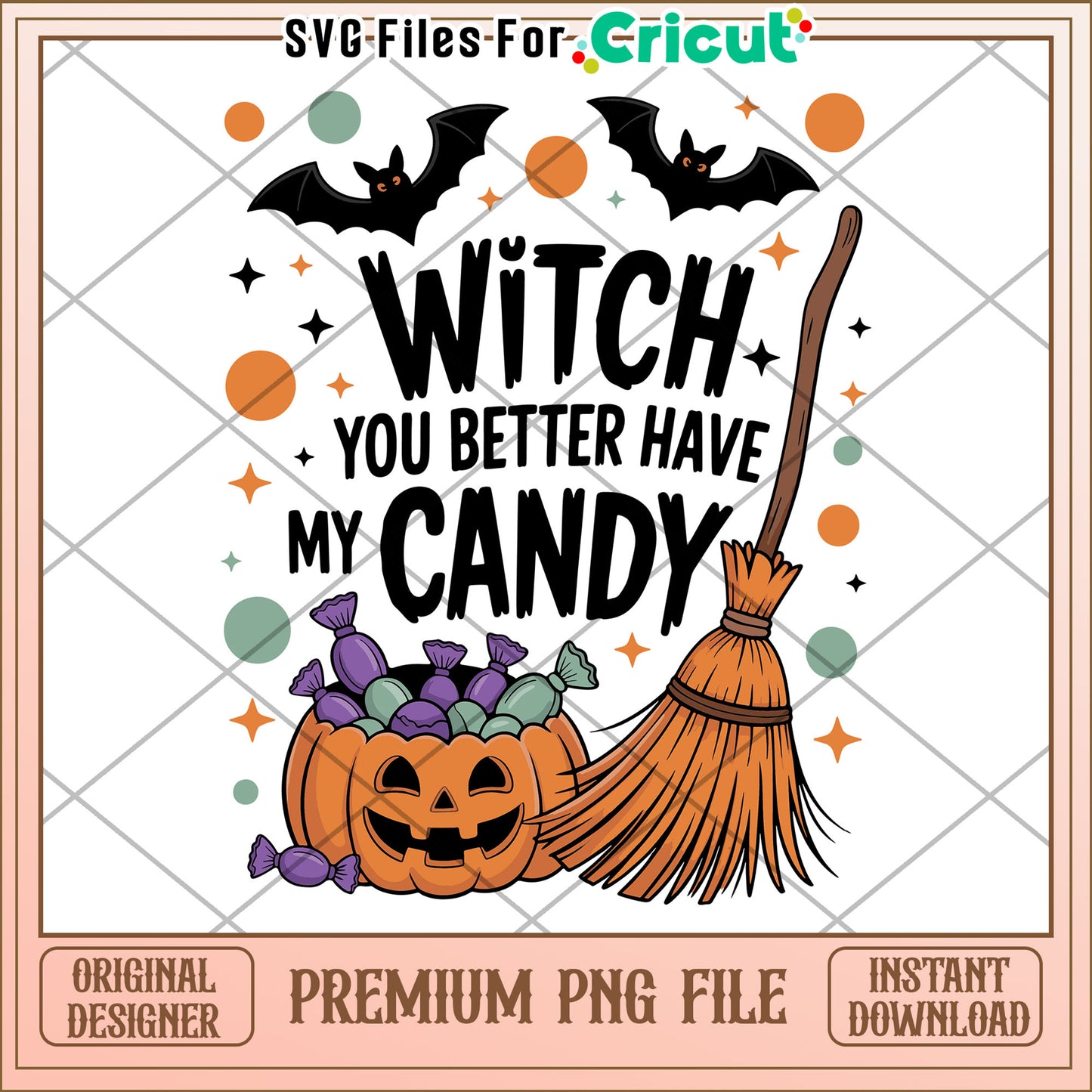 Witch you better have my candy png, halloween toys png, halloween characters png