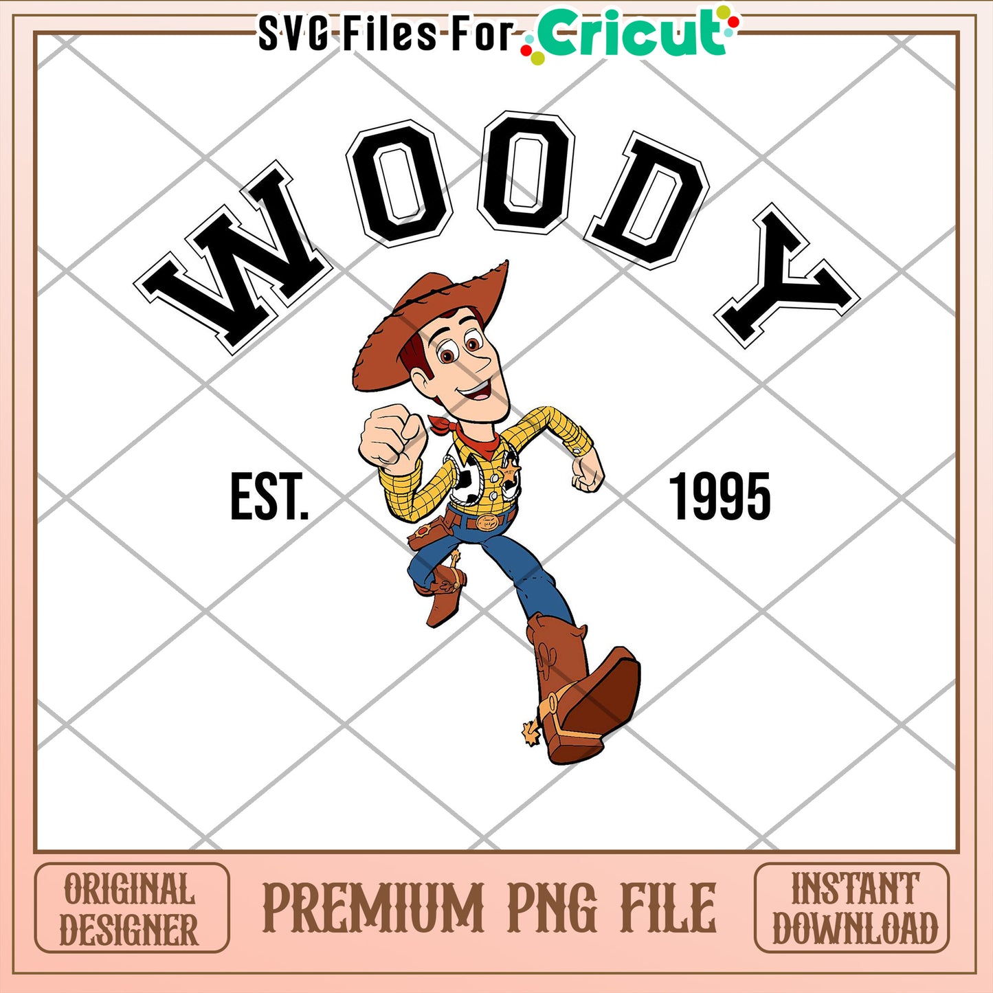Woody Character PNG File for Cricut Crafts and Designs Download