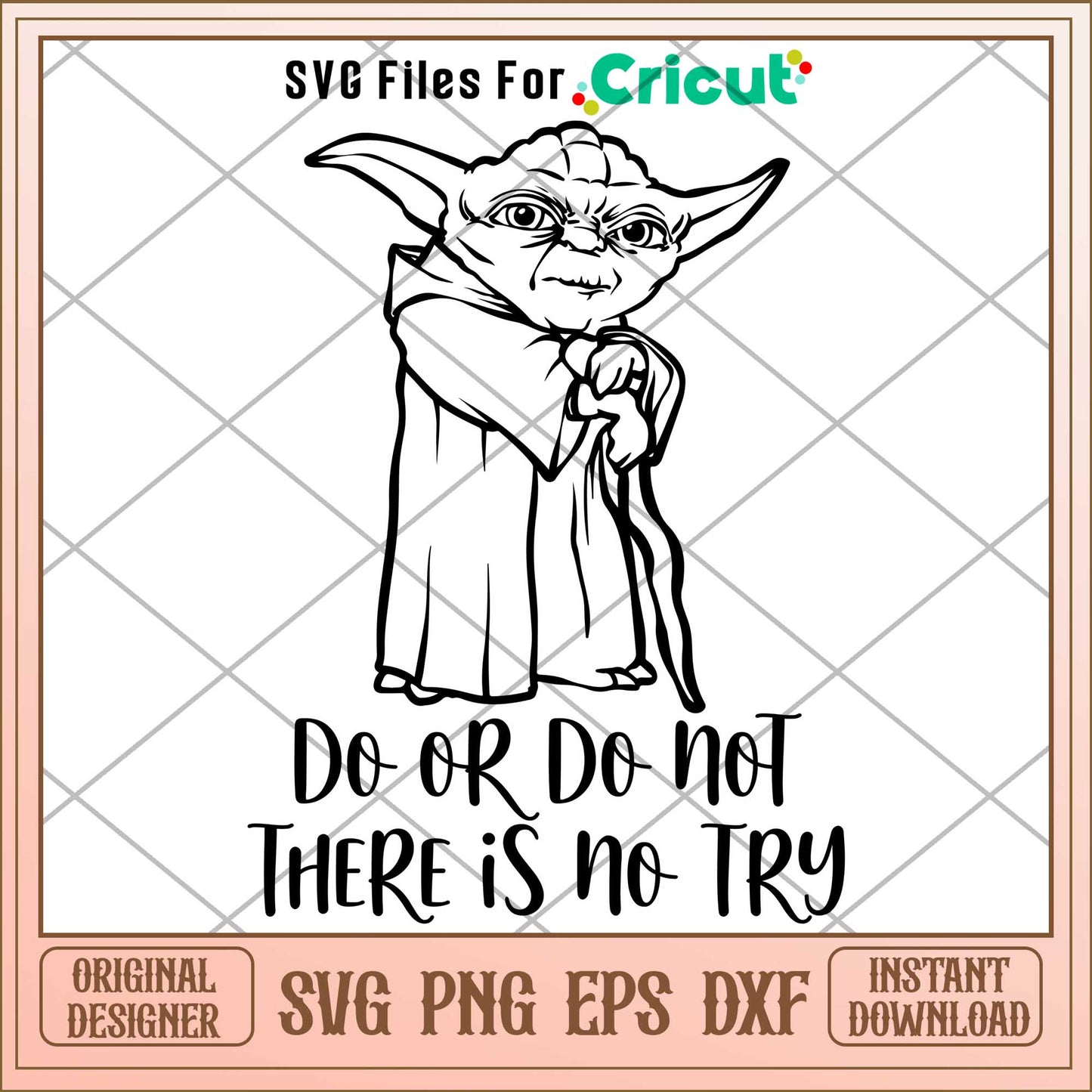 Yoda Do or do not There is no try Svg, The Mandalorian svg, digital download