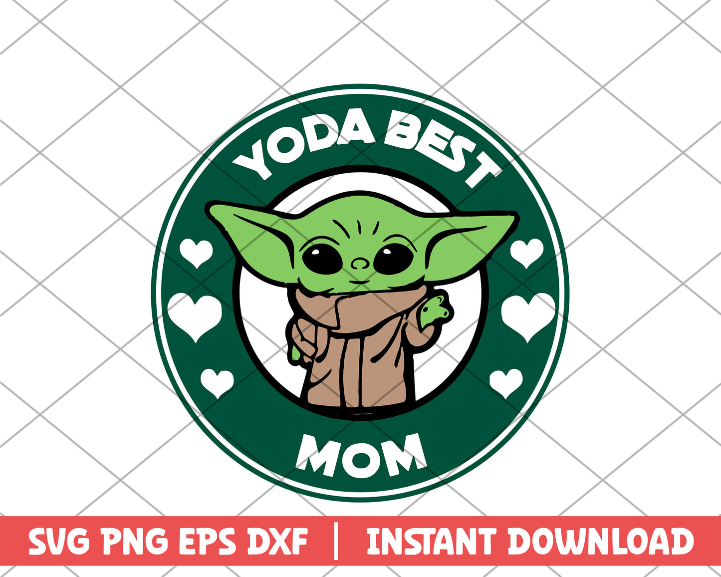 Yoda best mom mothers day svg