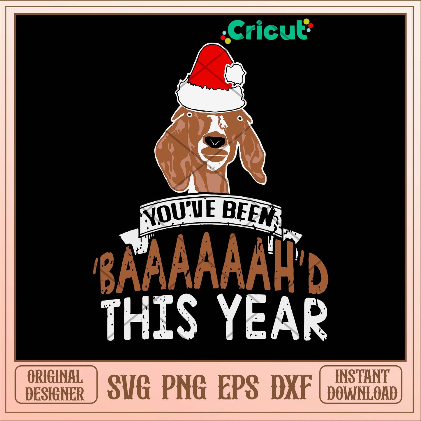 You_lle Been Baaaaaah_d This Year Svg, Dog Christmas Svg-Svgfilesforcricut