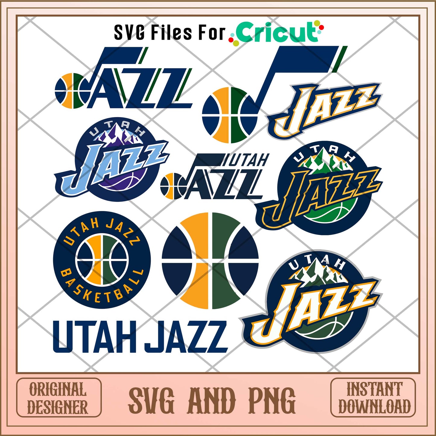 Ytah Jazz logo svg, Ytah Jazz basketball svg bundle, NBA svg