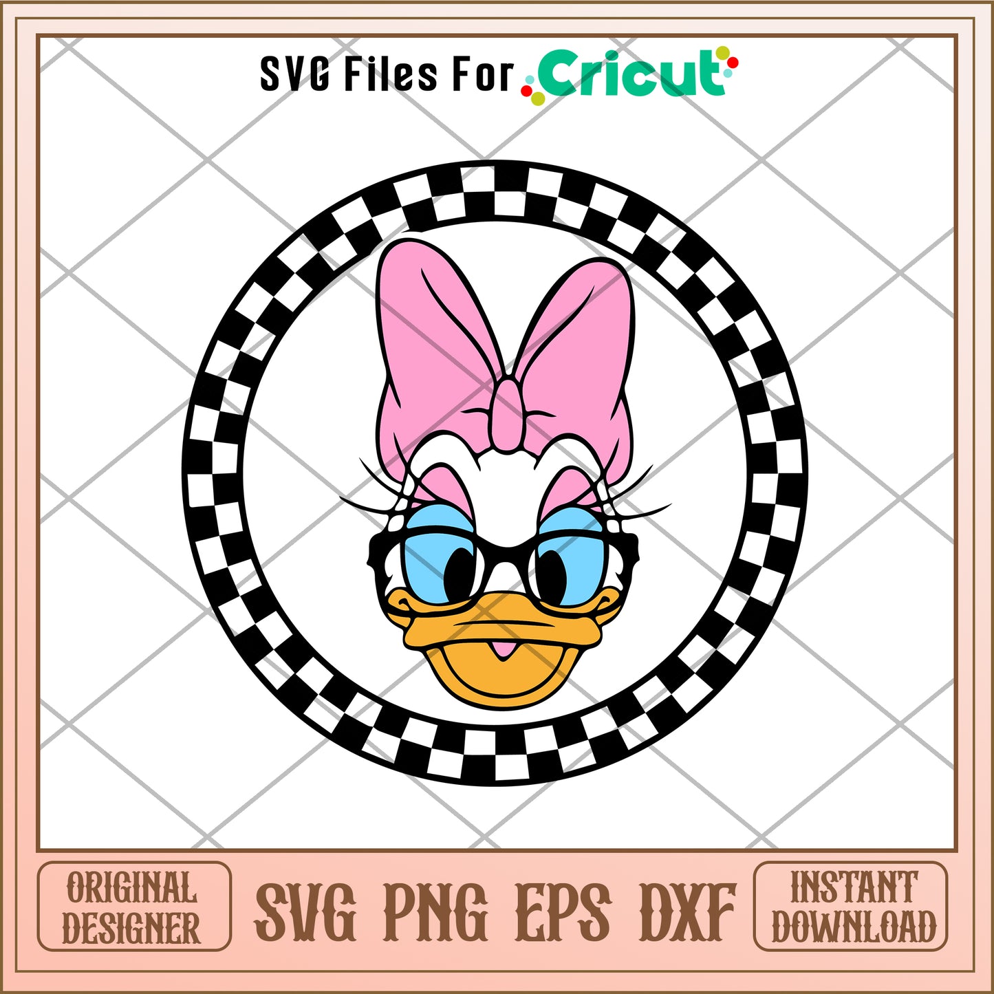 Mickey friends daisy circle SVG