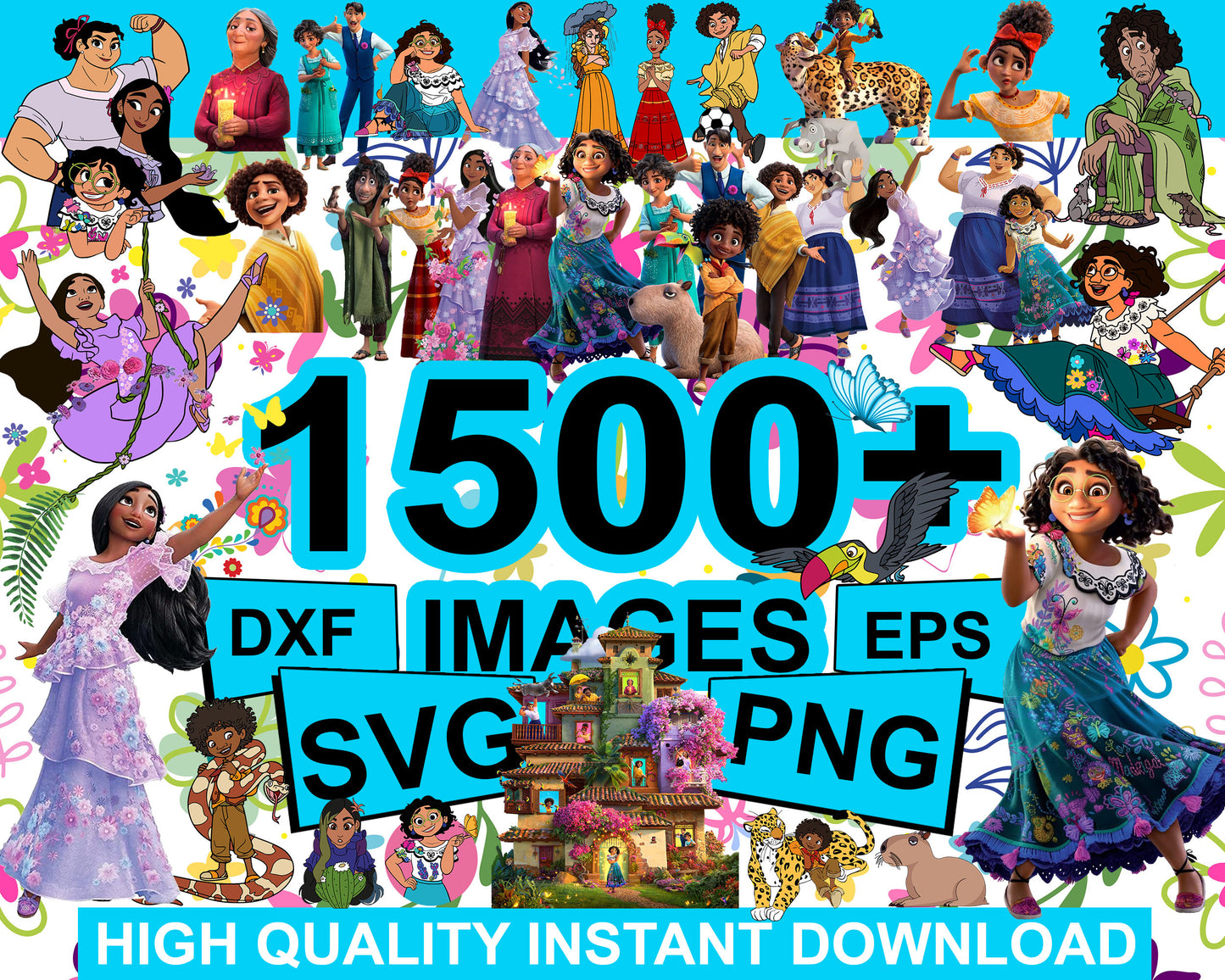 Disney encanto characters bundle svg, disney encanto svg