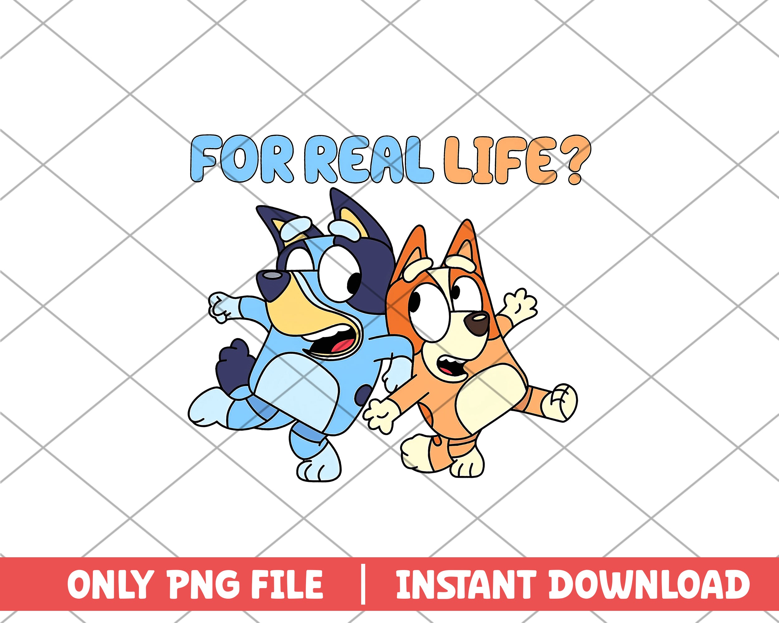 Cute Bluey Bingo For Real Life PNG Clipart » PeaceSVG