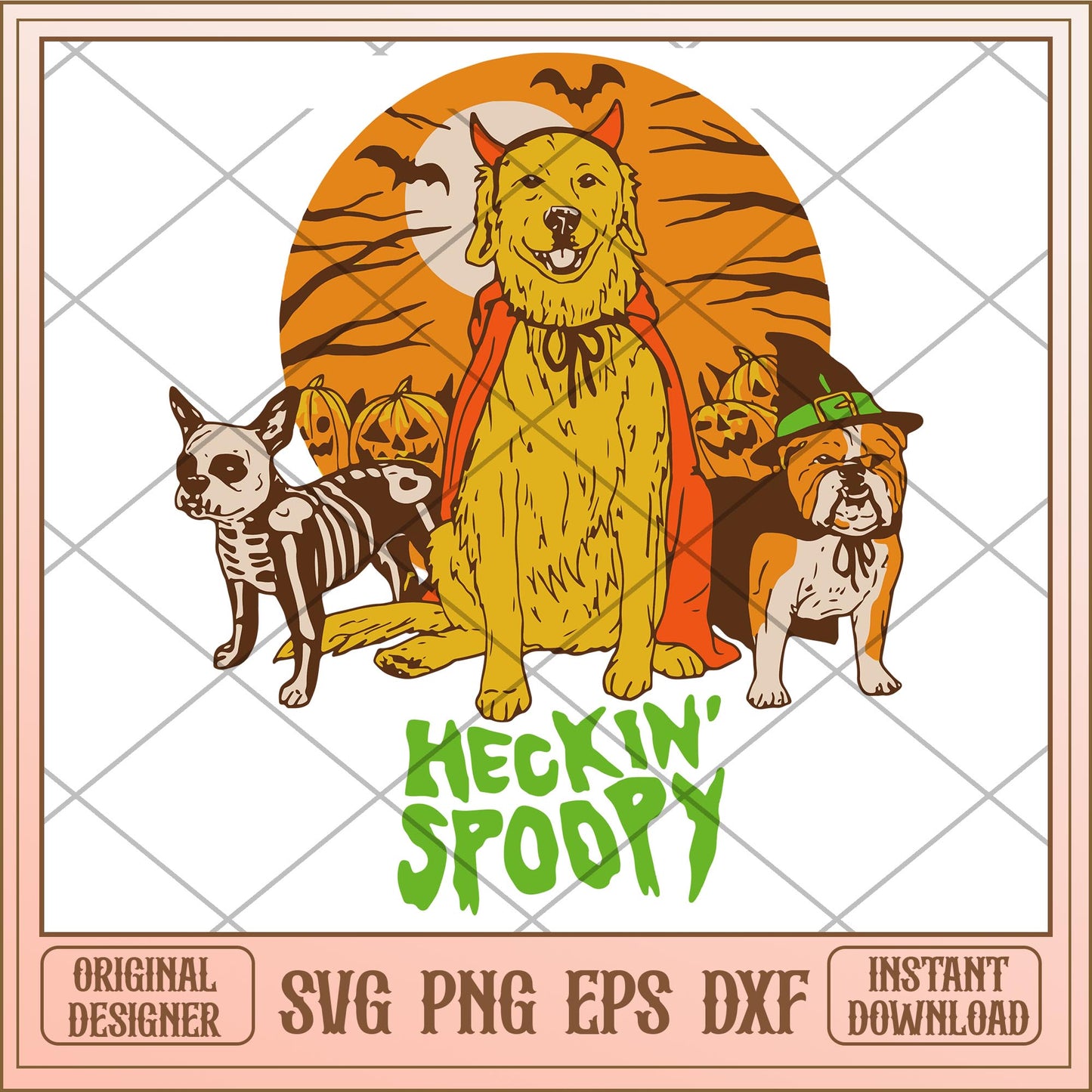 keckin' spoopy svg, halloween characters svg, digital download