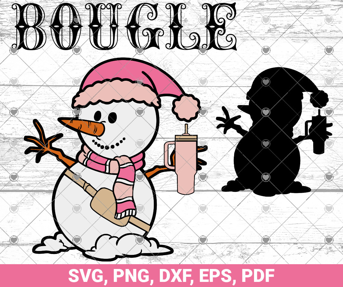 Boojee Snowman SVG