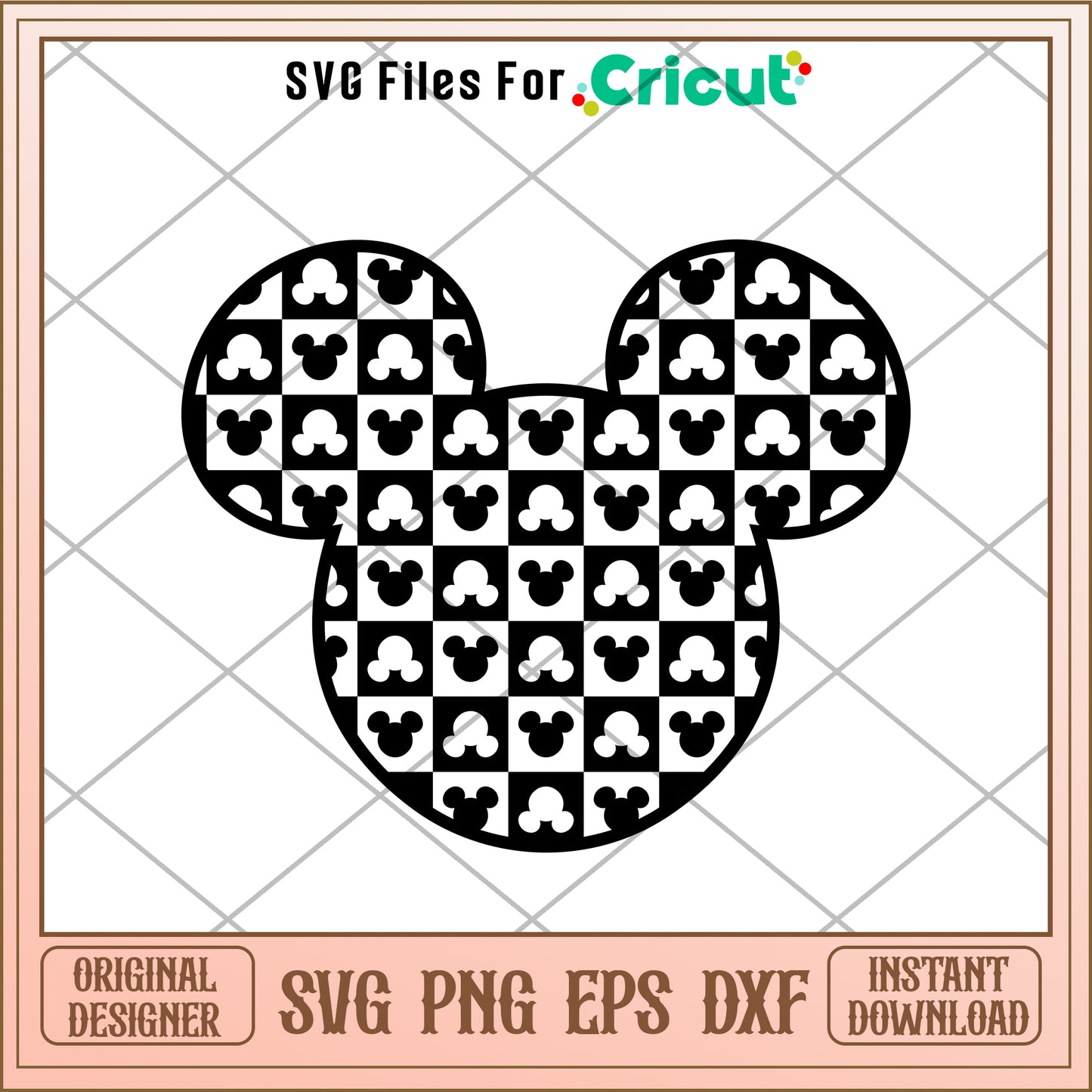 Disney mickey head SVG digital design