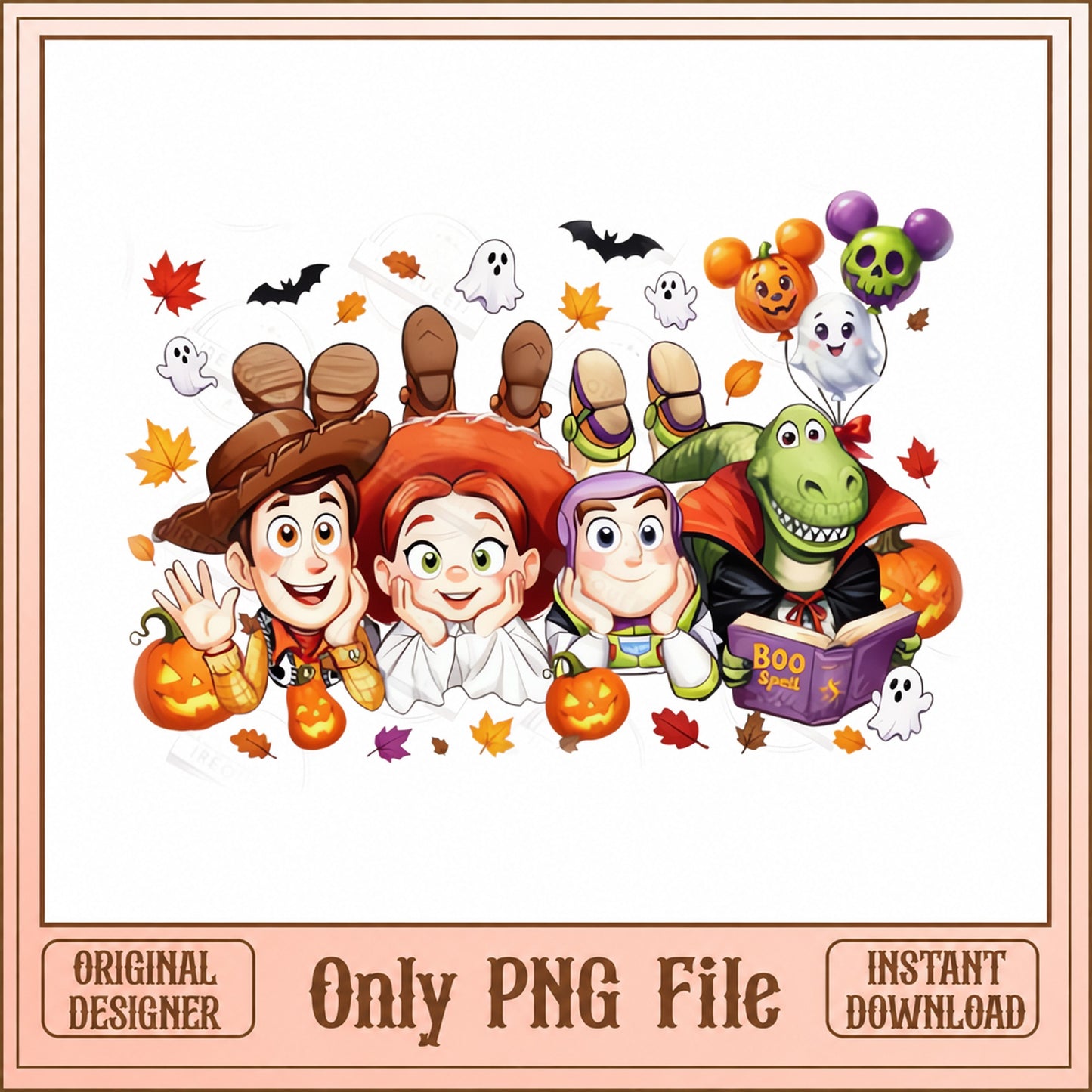 Toy Story Halloween SVG Bundle, Disney Characters, Halloween PNG