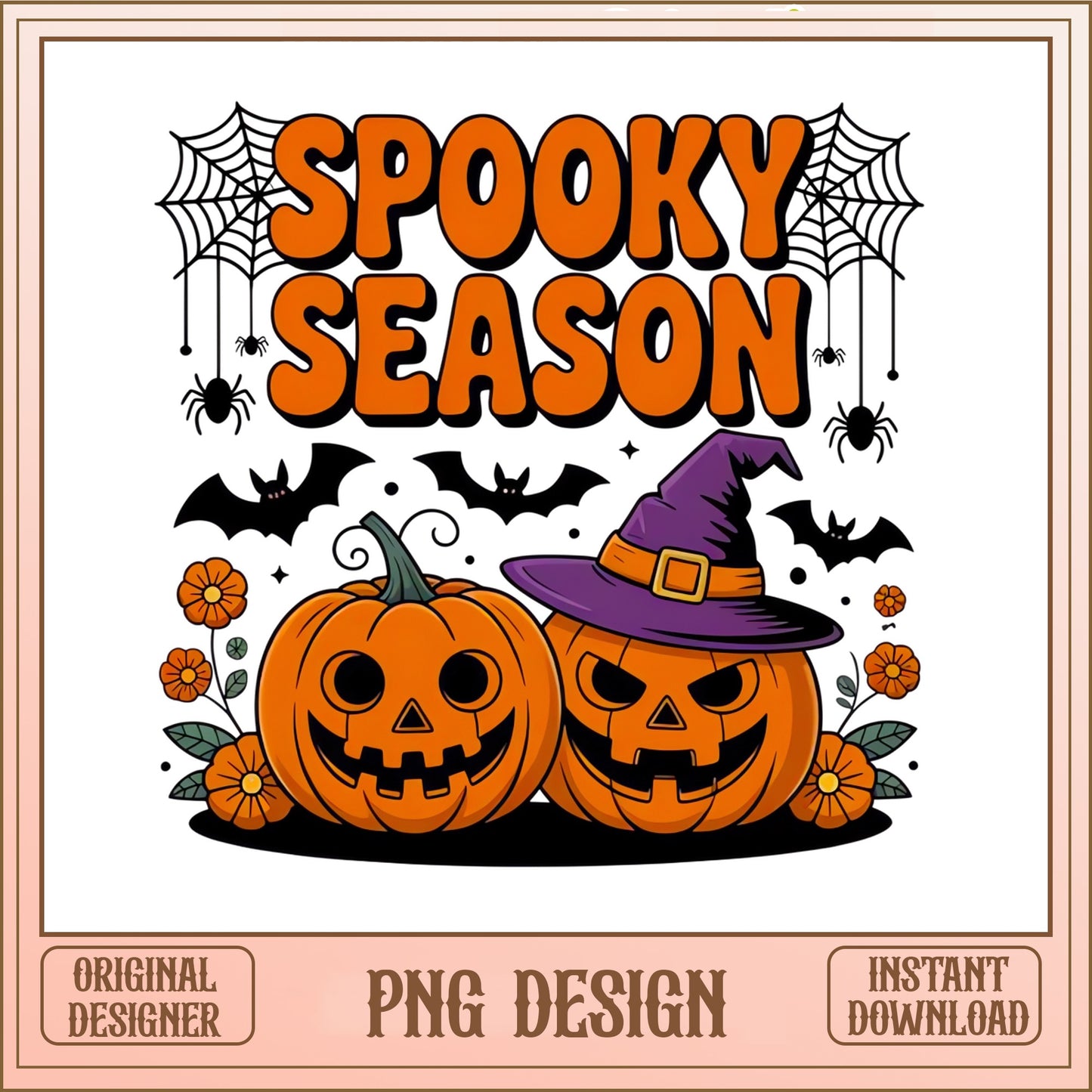 Spooky Season PNG, Halloween Pumpkin PNG, Jack O Lantern PNG