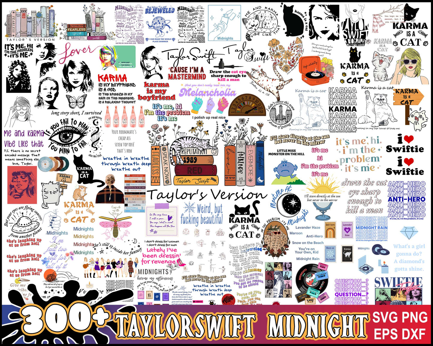 Taylor swift version bundle svg, taylor swift logo svg