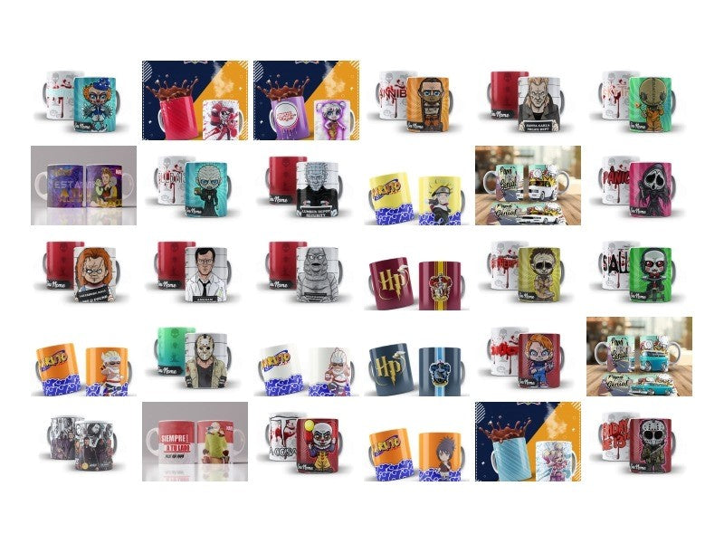 Mugs Designs Bundle, 2000+ Mugs Designs/templates Ready for printing