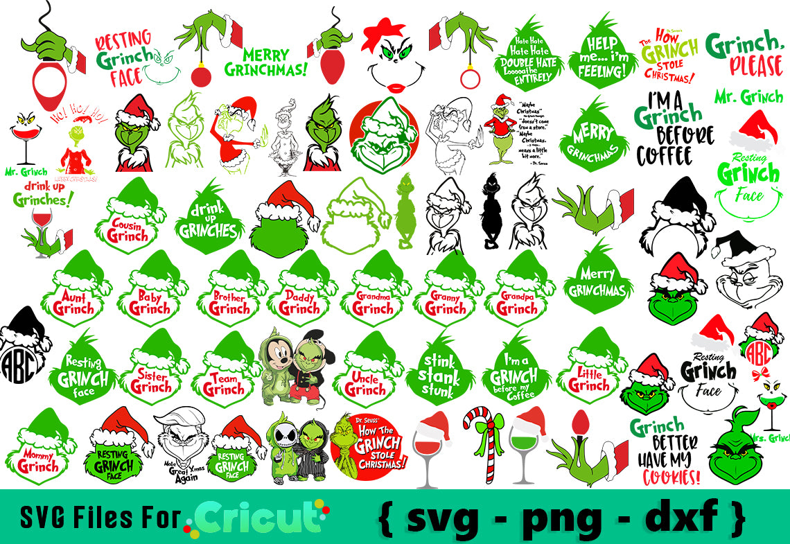 Cheapest How The Grinch Stole Christmas Face Bundle