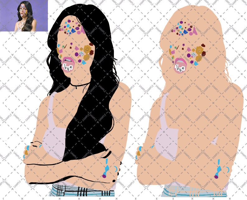 Olivia Rodrigo svg, Olivia Rodrigo SOUR svg, The vintage sour woman with 70s png and svg.