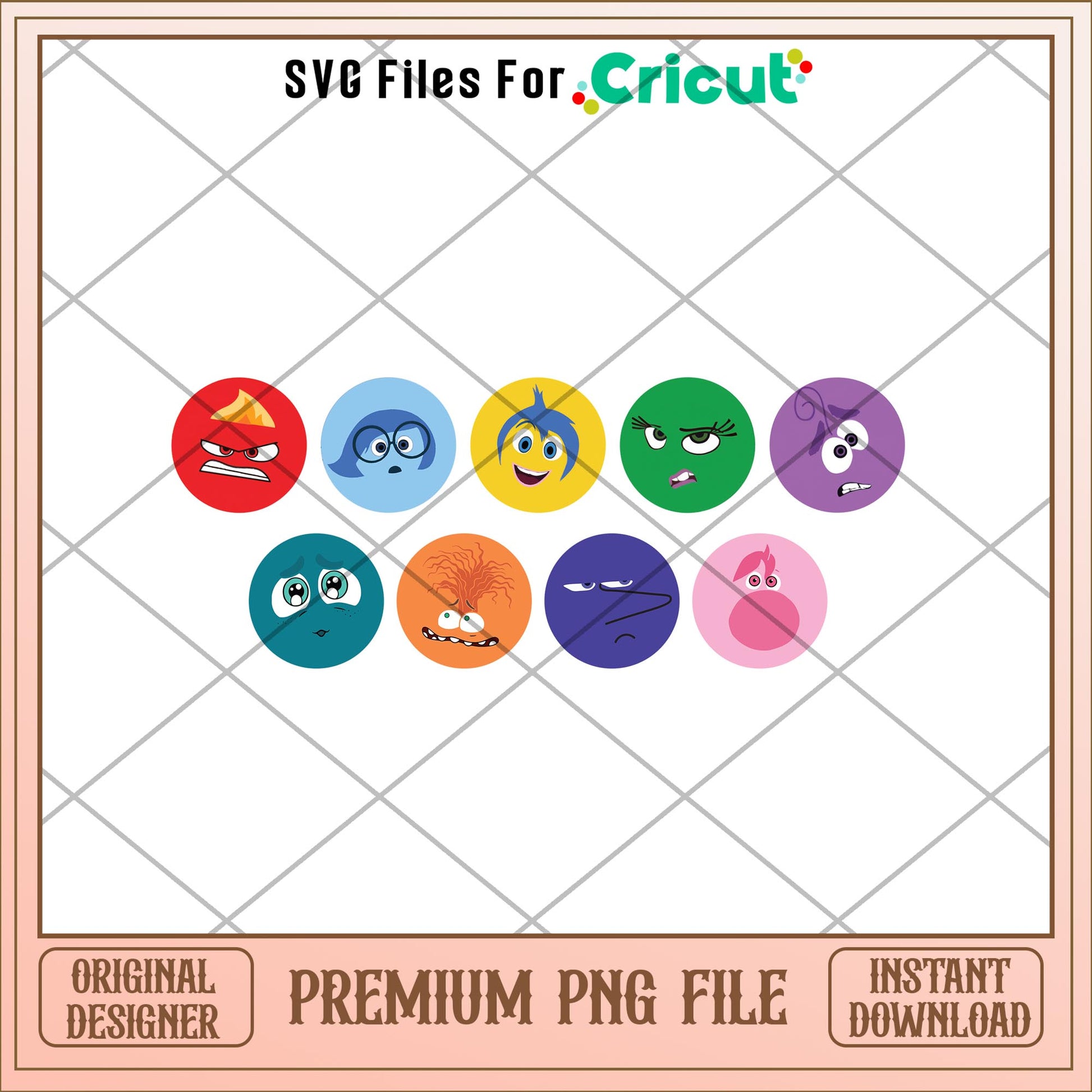 Emotions circle Inside out 2 png