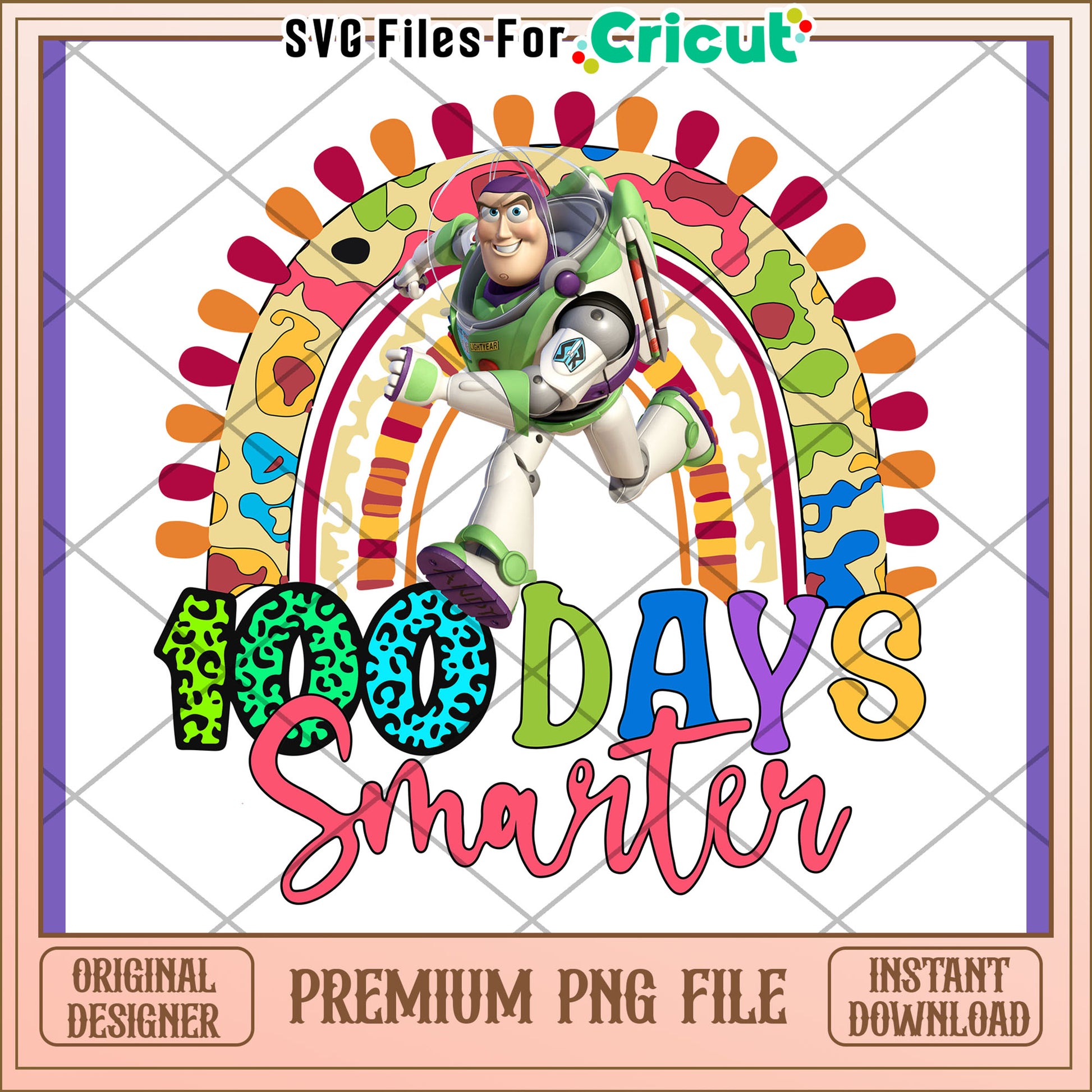 100 Days Smarter PNG Buzz Lightyear