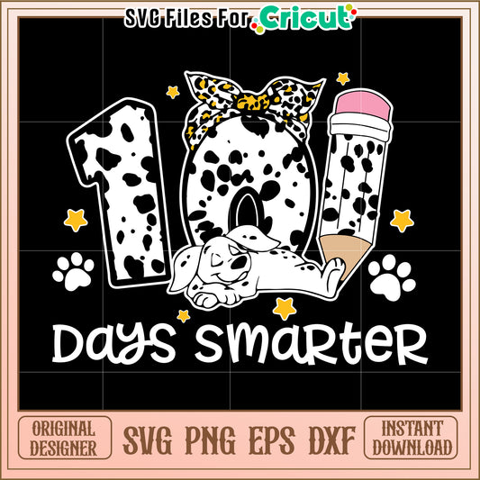 100 Days Smarter SVG Design Download