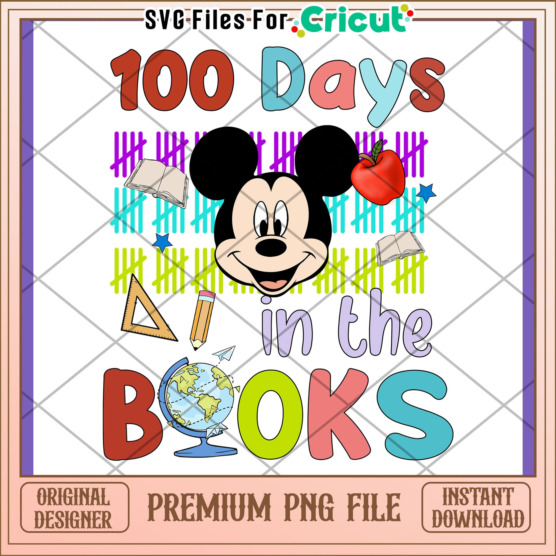 100 Days of School Mickey Mouse PNG