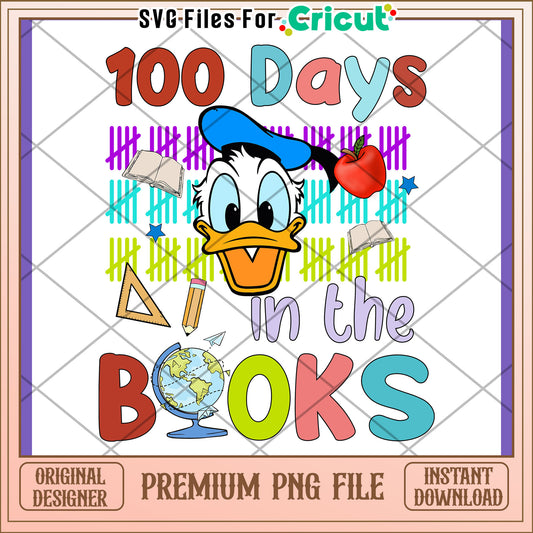 100 Days of School PNG Design