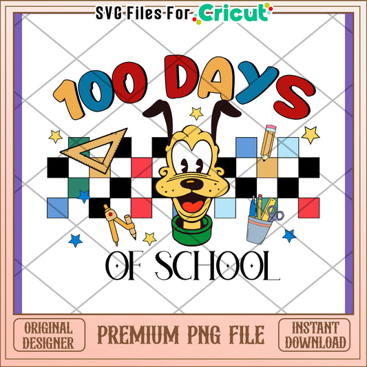 100 Days of School PNG Pluto Design