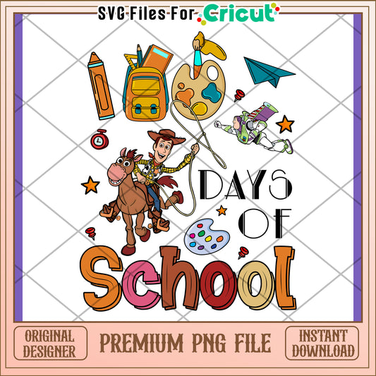 100 Days of School PNG Toy Story Design