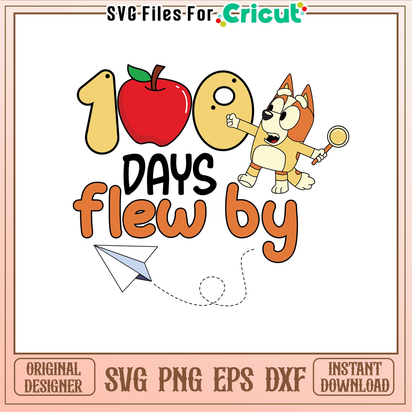 100 days flew by svg, 100 days of school flew by svg