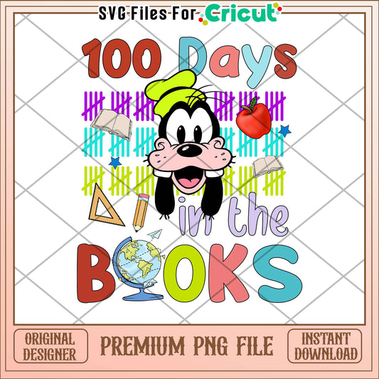 100 days in the book png, goofy dog png, disney school png