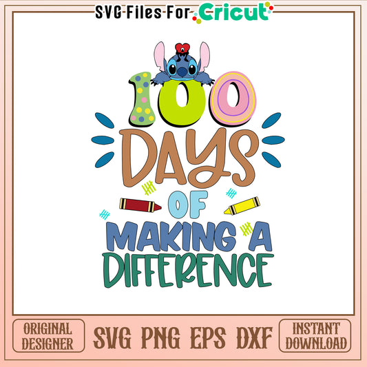 100 days of making a different svg, stitch and heart​ svg