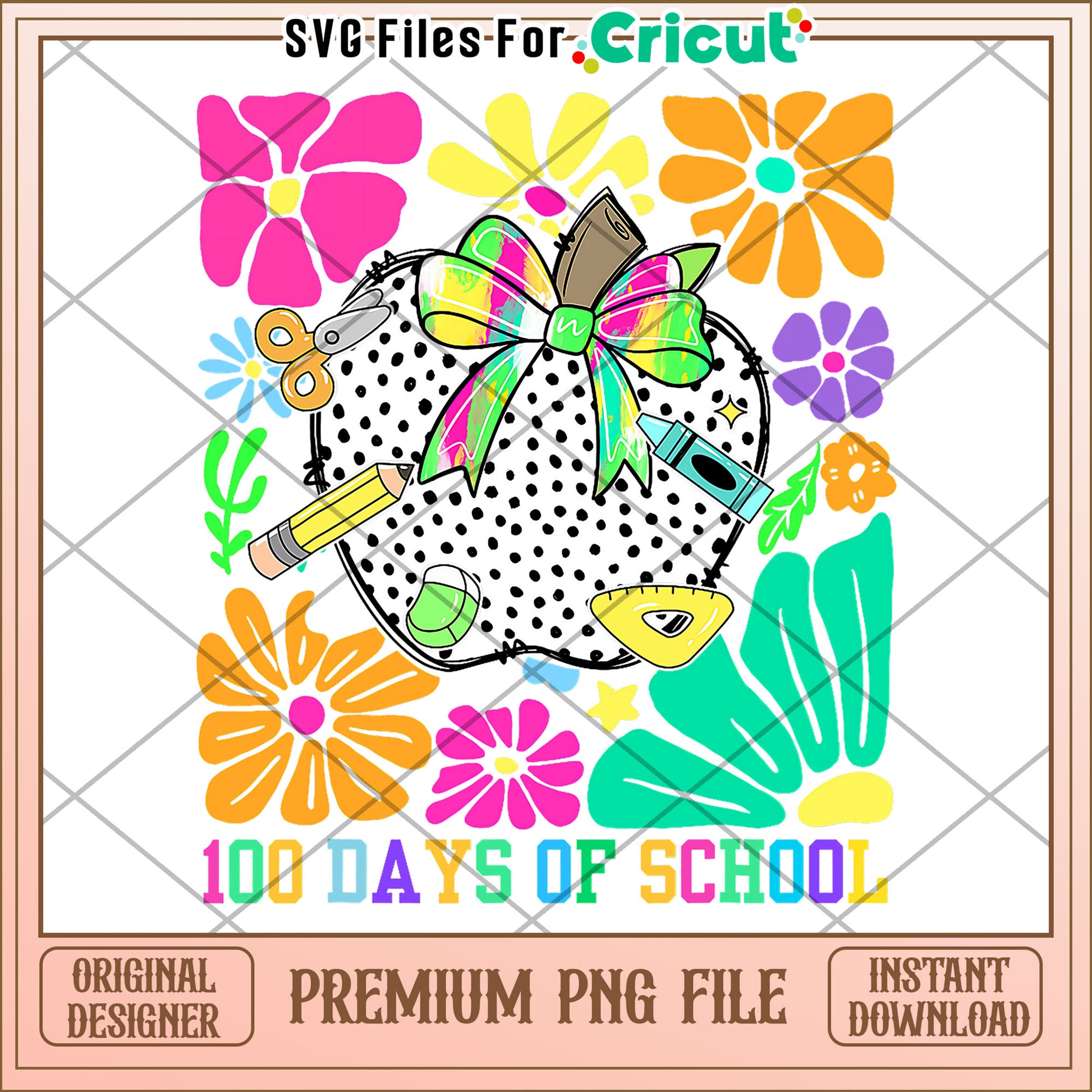 100 days of school png, colorful classroom tools png, educational supplies illustration png
