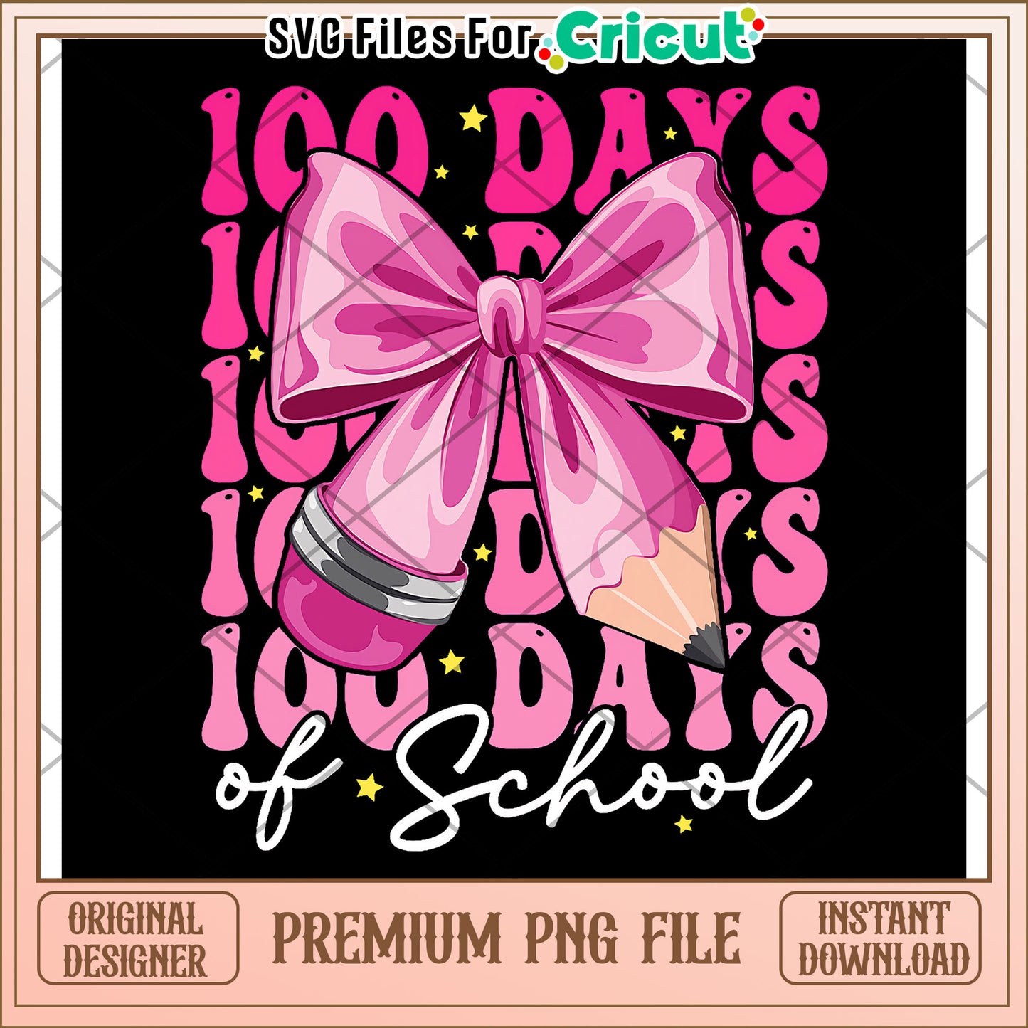 100 days of school png, cute design png, back to school time​ png