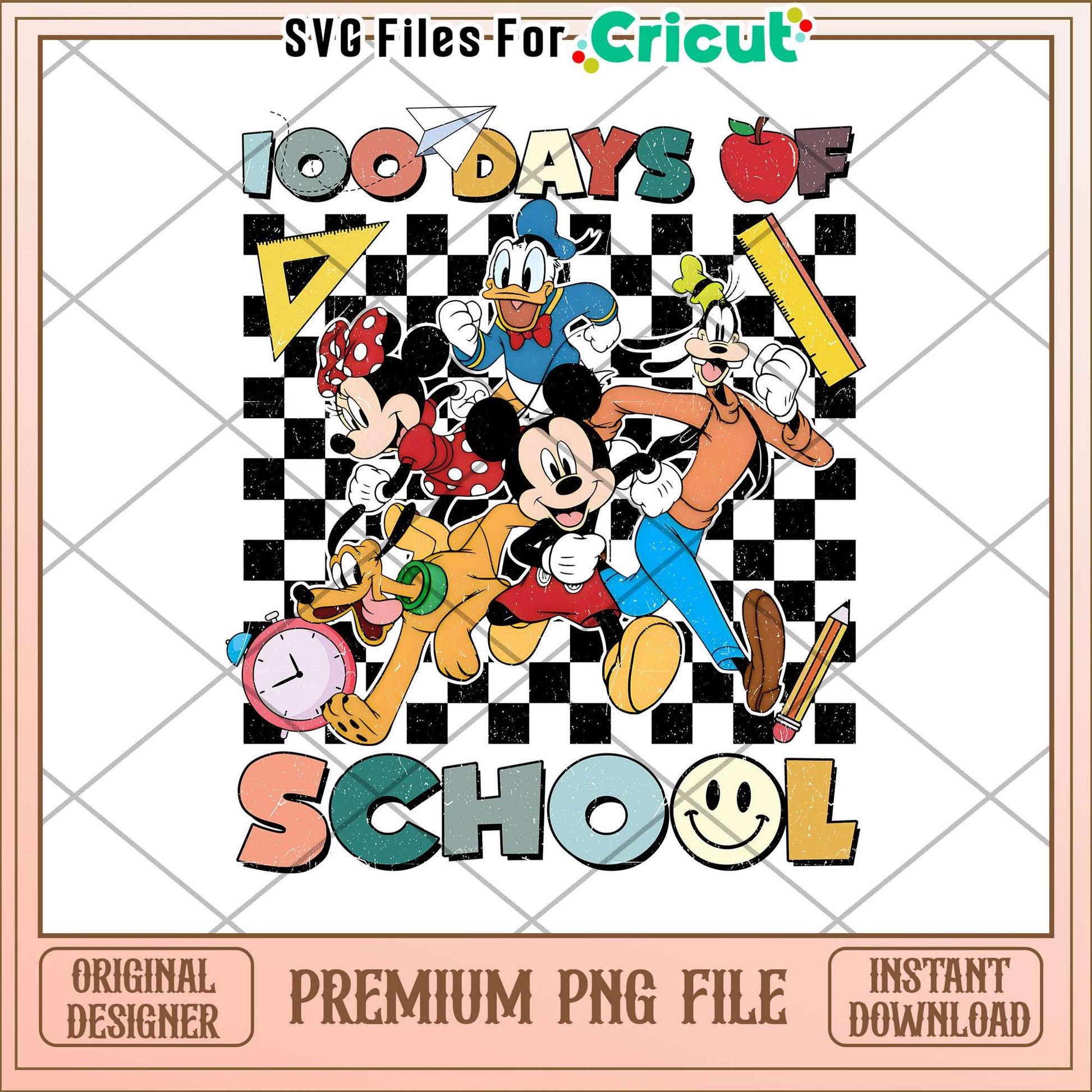 100 days of school png, disney school png, school days png