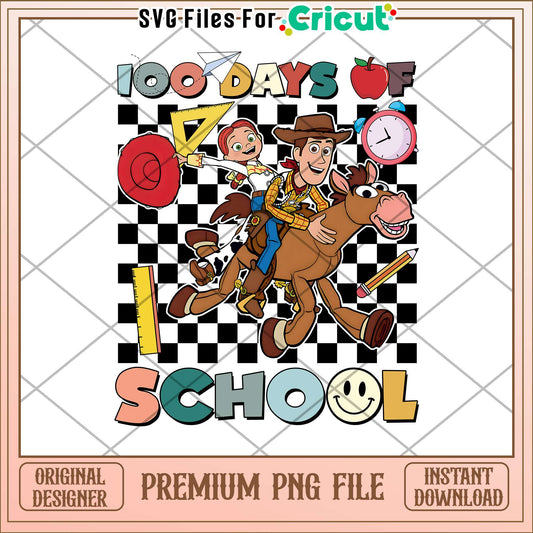 100 days of school toy story casts png, disney cartoon png