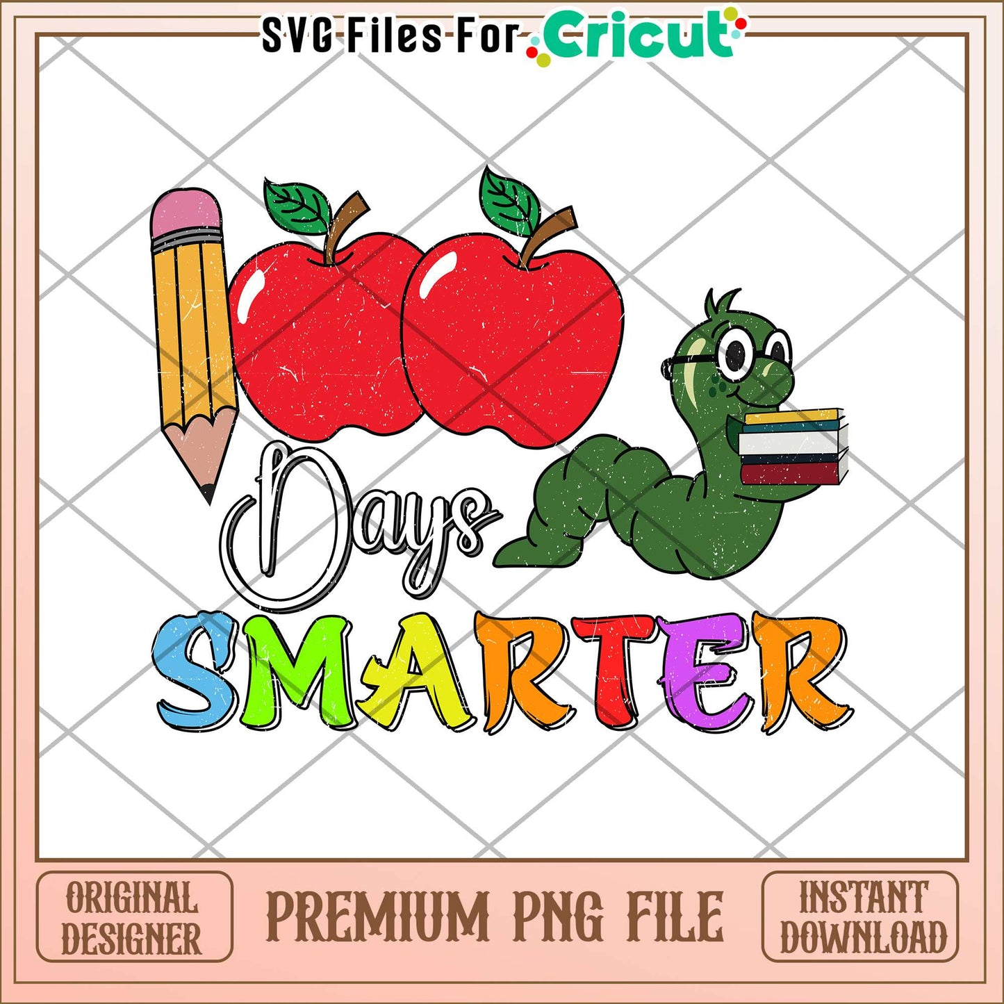 100 days smarter png, school smart png, school days png