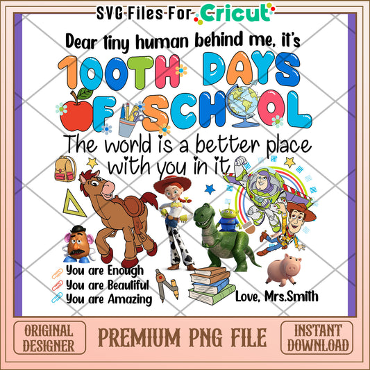 100th Day Of School PNG Toy Story Design